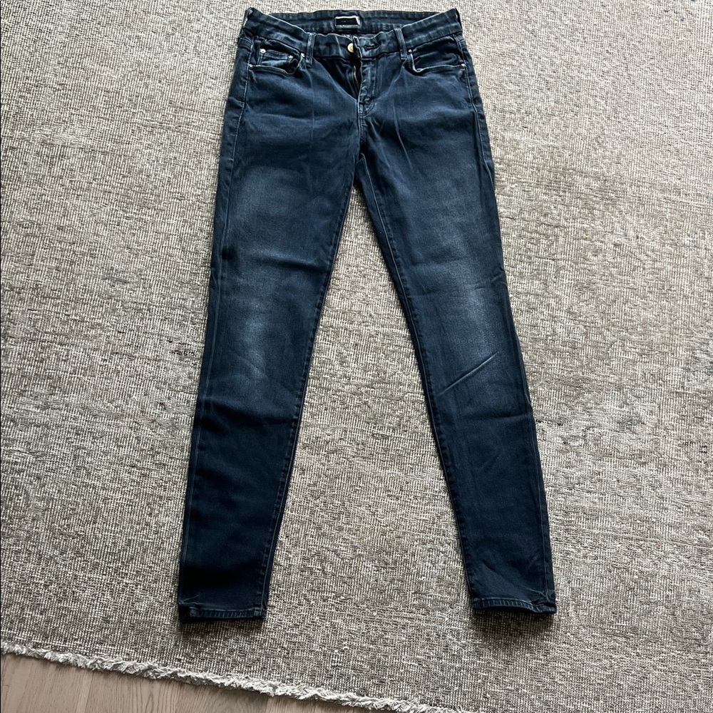 MOTHER Dark Blue Skinny Jeans